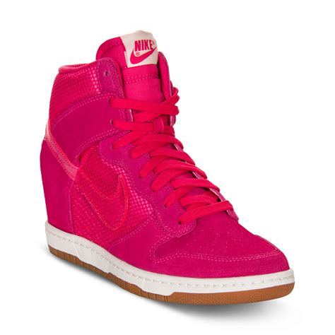 pink Nike high tops